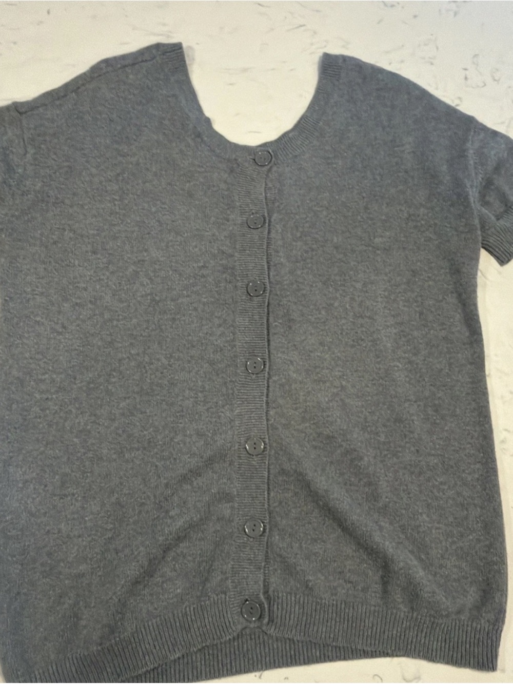 Paul & Joe Sister bird grey knit Sweater - button down Anthropologie Sz S - Picture 6 of 9